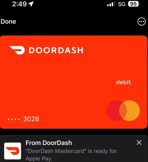 doordash red card