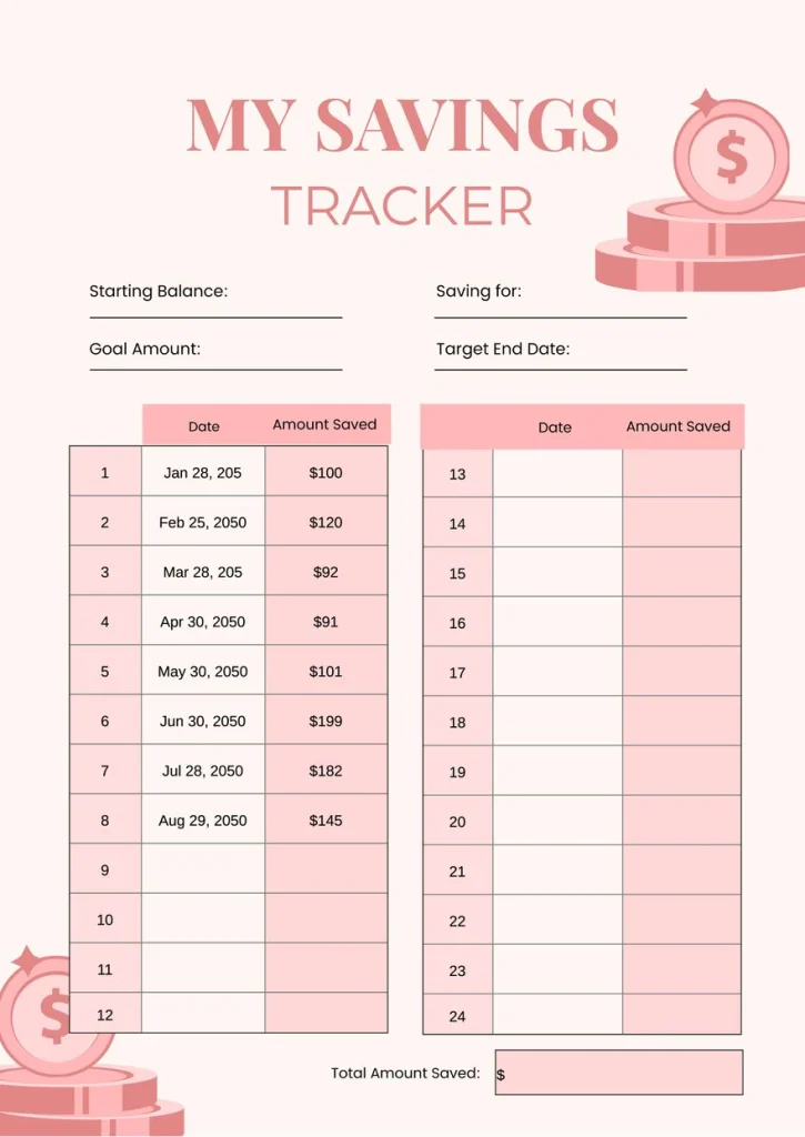 how to calculate monthly savings goals